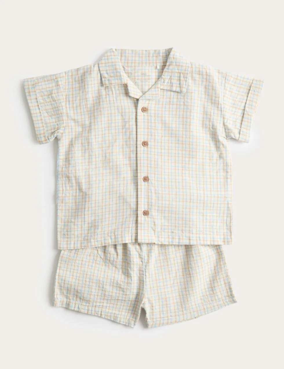2 Piece Pure Cotton Checked Outfit (0-5 Yrs)