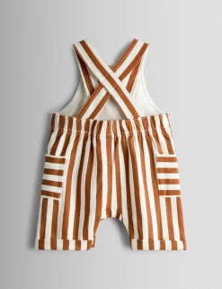 2 Piece Pure Cotton Dungarees & T-Shirt Set (0-18 Mths)