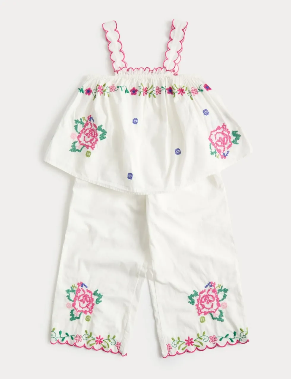 2 Piece Pure Cotton Embroidered Outfit (2-10 Yrs)
