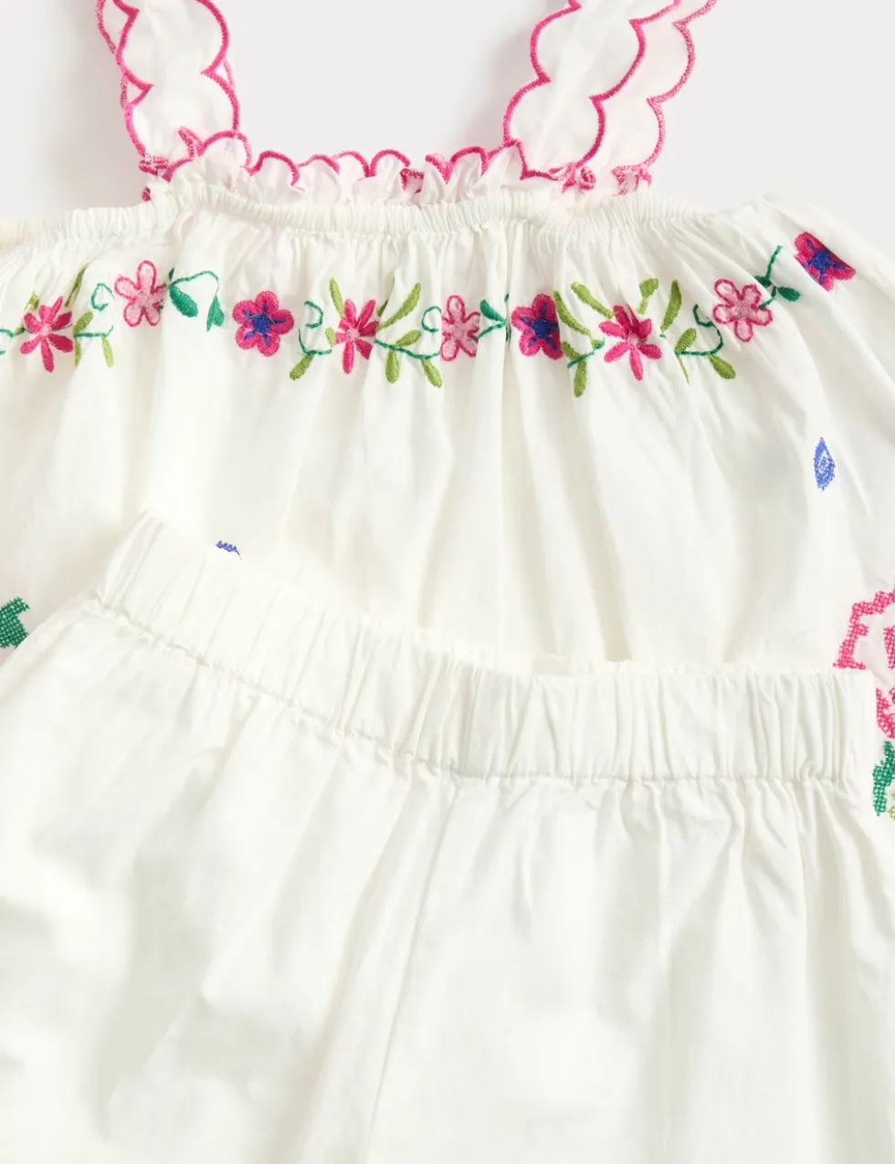2 Piece Pure Cotton Embroidered Outfit (2-10 Yrs)