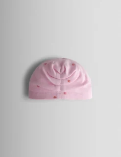 2 Piece Pure Cotton Embroidered Sleepsuit with Hat (7lbs-18 Mths)
