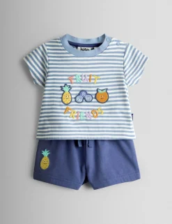 2 Piece Pure Cotton Fruit Top & Bottom Outfit (0-4 Yrs)