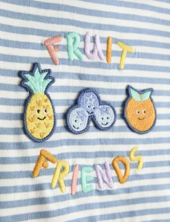 2 Piece Pure Cotton Fruit Top & Bottom Outfit (0-4 Yrs)