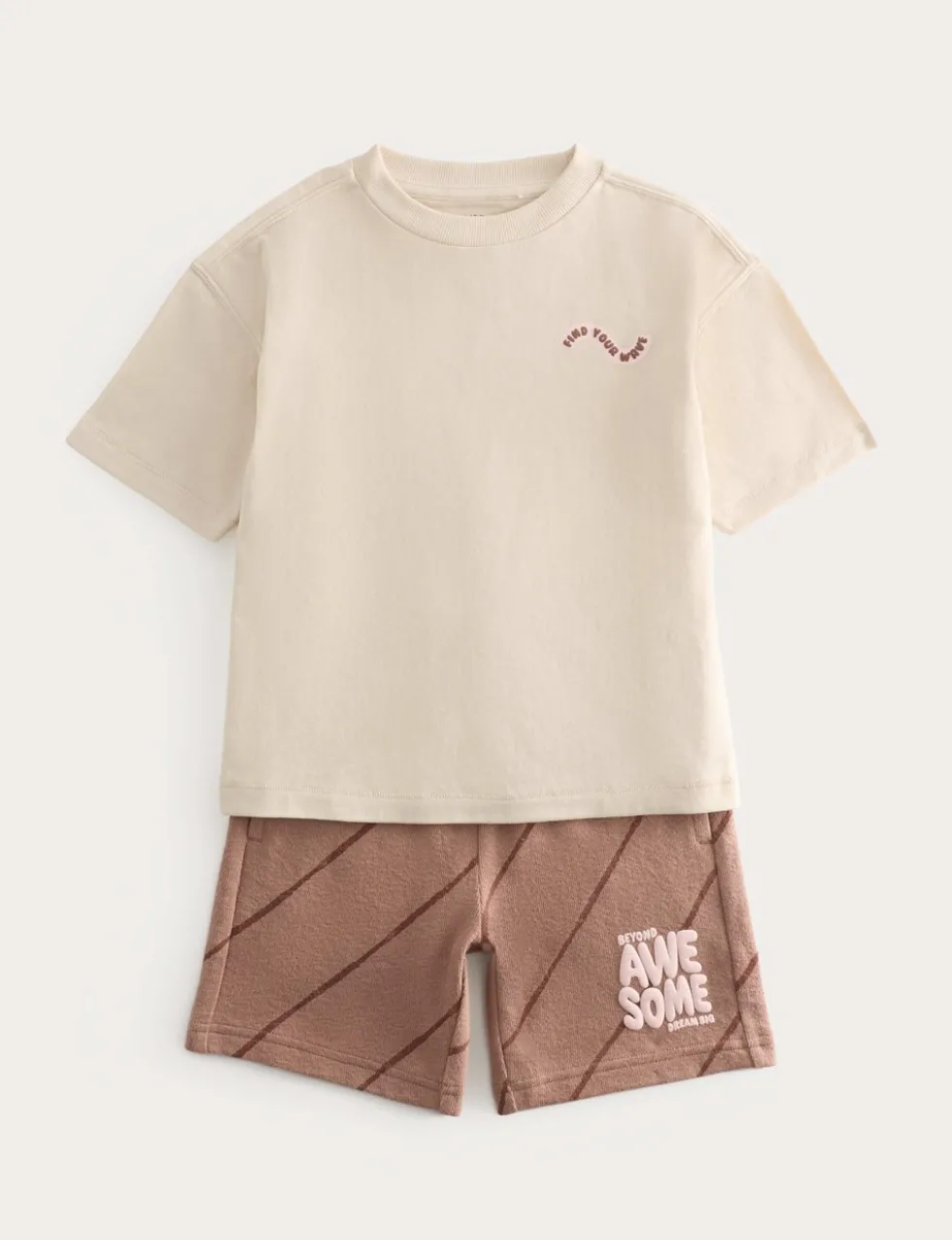 2 Piece Pure Cotton Graphic Outfit (2-8 Yrs)