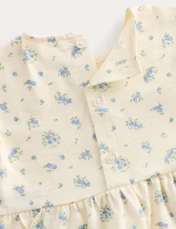 2 Piece Pure Cotton Jersey Ditsy Floral Top & Shorts (0-5 Yrs)