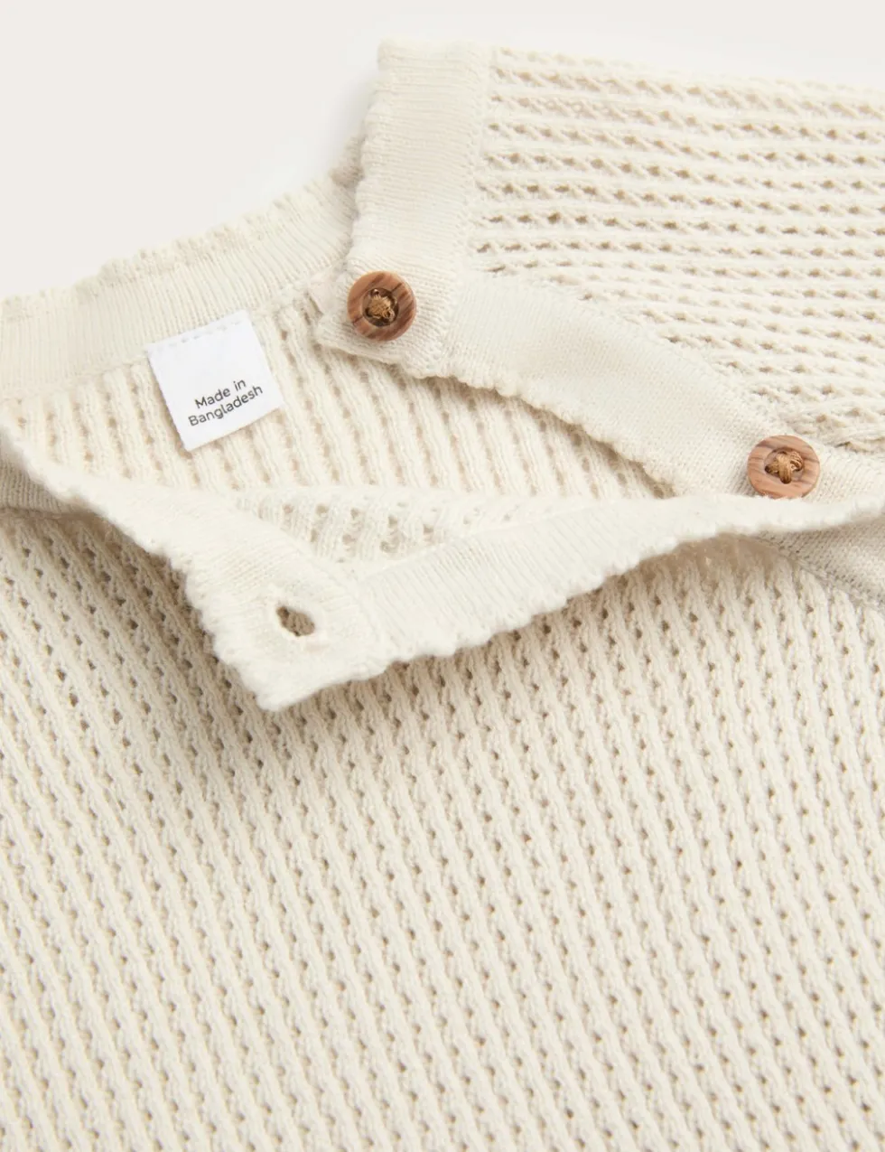 2 Piece Pure Cotton Knitted Outfit (7lbs-12 Mths)