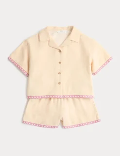 2 Piece Pure Cotton Palm Tree Outfit (2-10 Yrs)