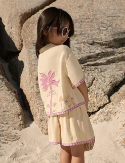 2 Piece Pure Cotton Palm Tree Outfit (2-10 Yrs)