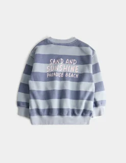 2 Piece Pure Cotton Paradise Striped Outfit (2-8 Yrs)