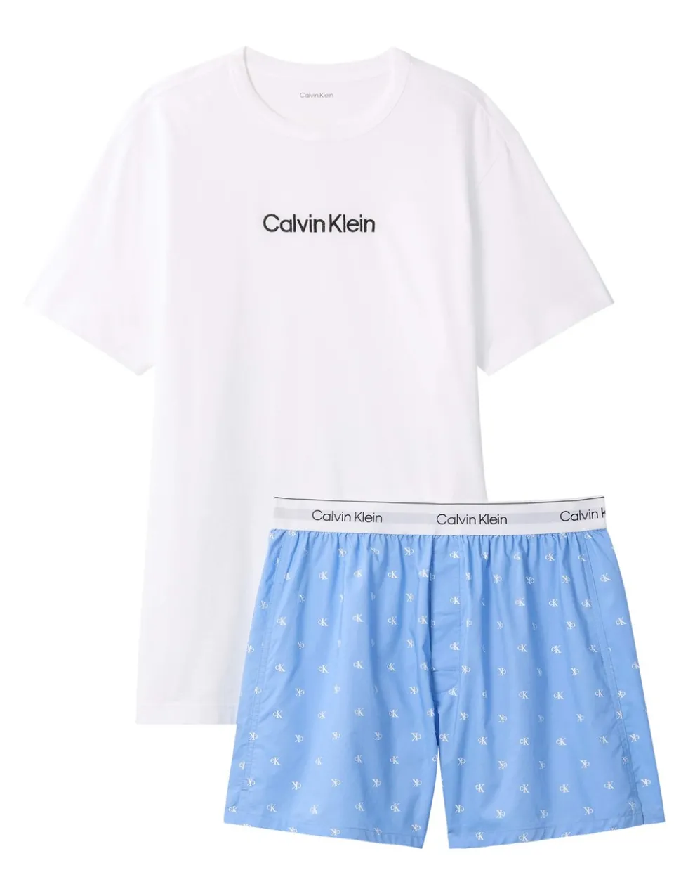 2 Piece Pure Cotton Poplin Loungewear Set
