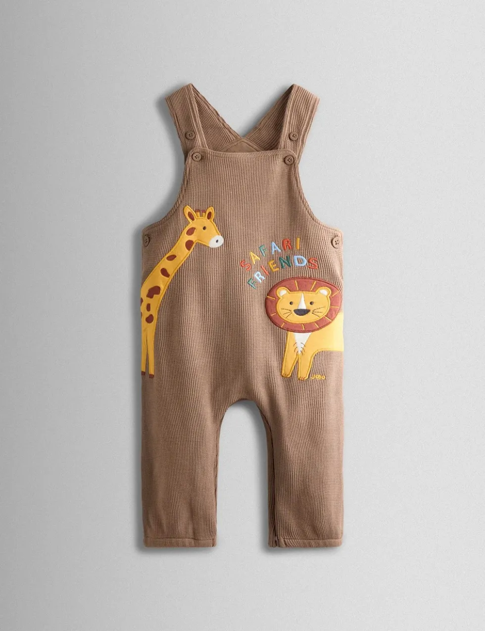 2 Piece Pure Cotton Safari Dungaree Outfit (0-24 Mths)