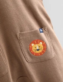 2 Piece Pure Cotton Safari Dungaree Outfit (0-24 Mths)