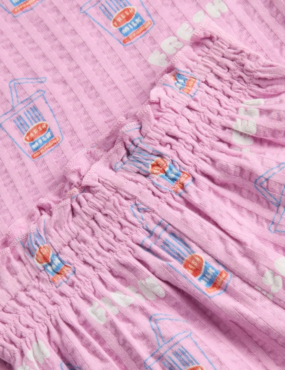 2 Piece Pure Cotton Seersucker Printed Outfit (0-3 Yrs)
