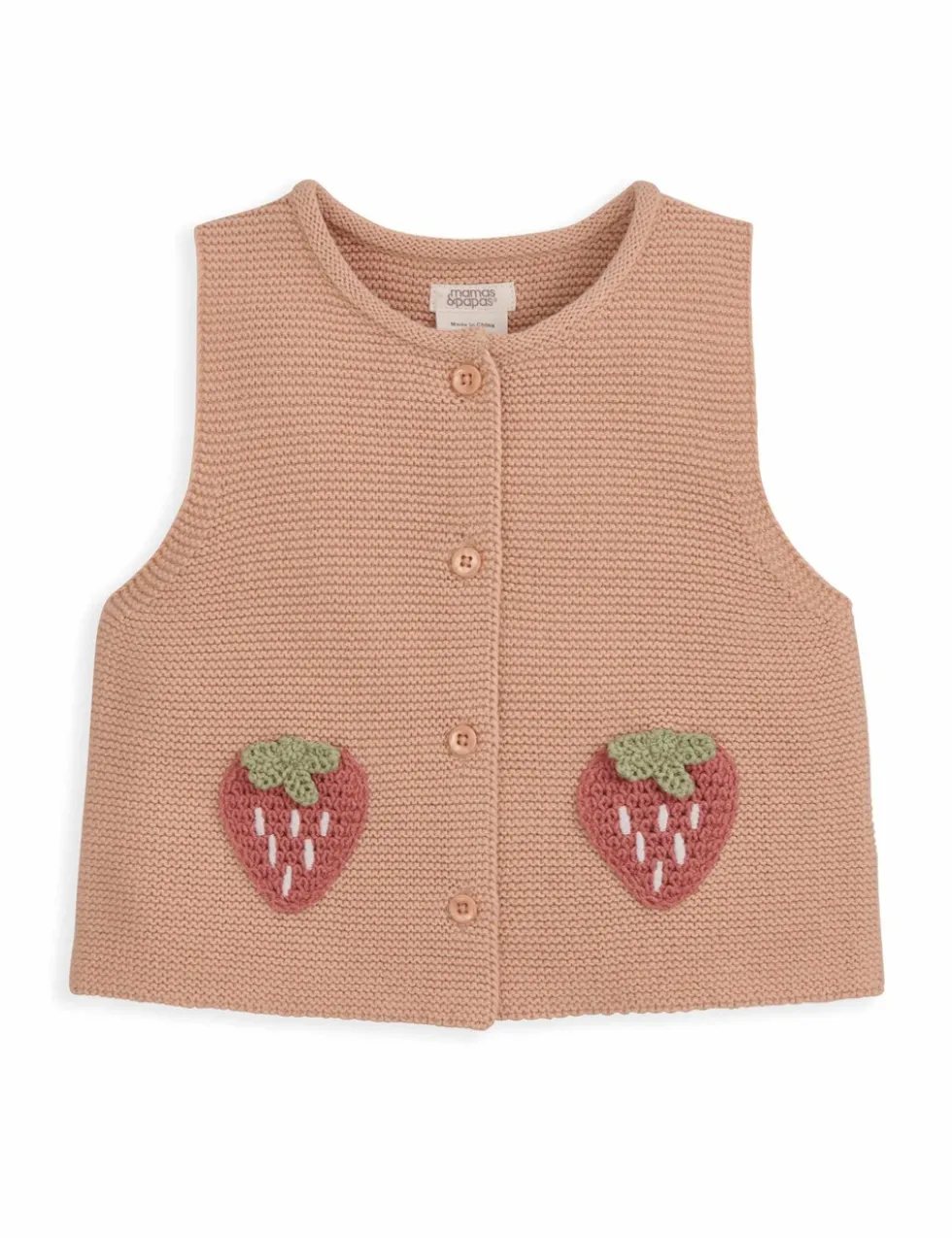 2 Piece Pure Cotton Strawberry Outfit (0-12 Mths)