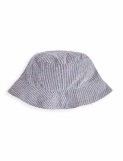 2 Piece Pure Cotton Striped Romper & Hat Set (0-12 Months)