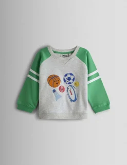 2 Piece Pure Cotton Sweatshirt Outfit (6 Mths - 7 Yrs)