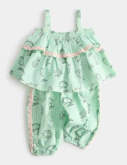 2 Piece Pure Cotton Taco Top & Trouser Outfit (0-5 Yrs)