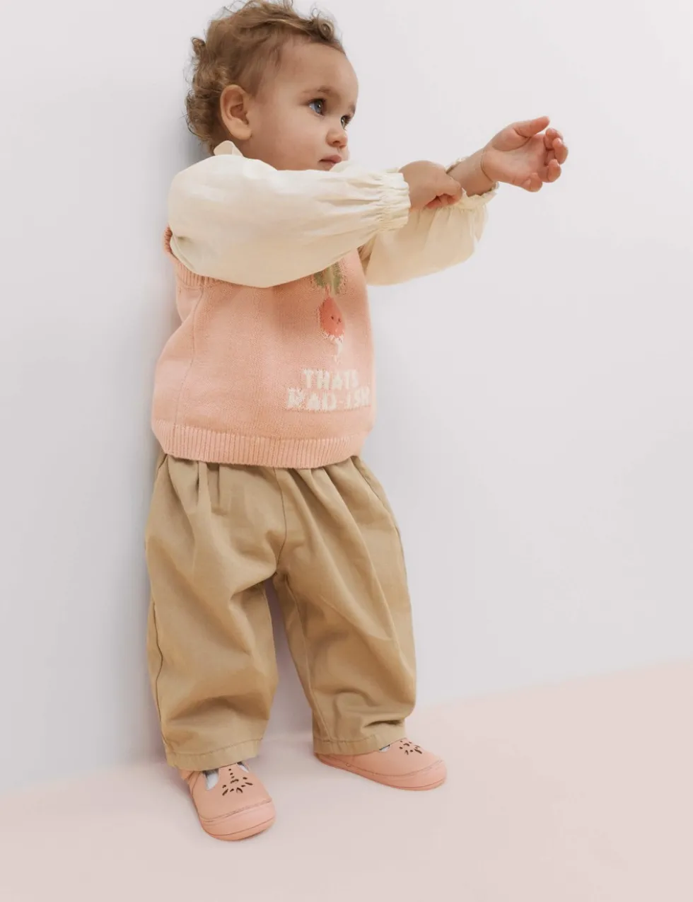 3 Piece Pure Cotton Tank Top & Trousers Outfit (0-3 Yrs)