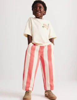 2 Piece Pure Cotton T-Shirt & Striped Trousers Outfit (2-8 Yrs)