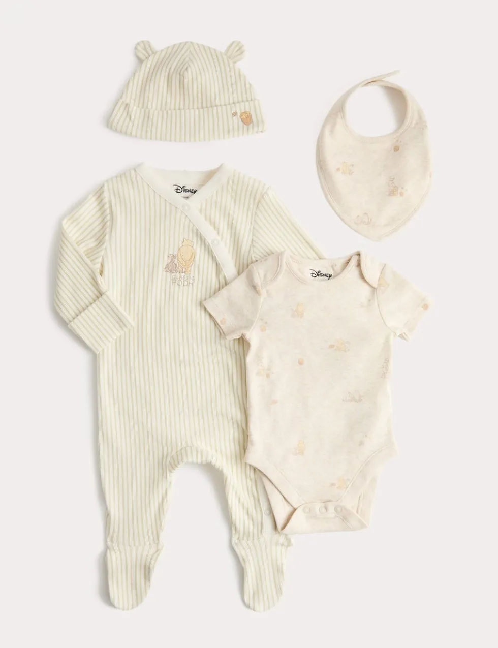 4 Piece Pure Cotton Winnie the Pooh™ Set (0-12 Mths)