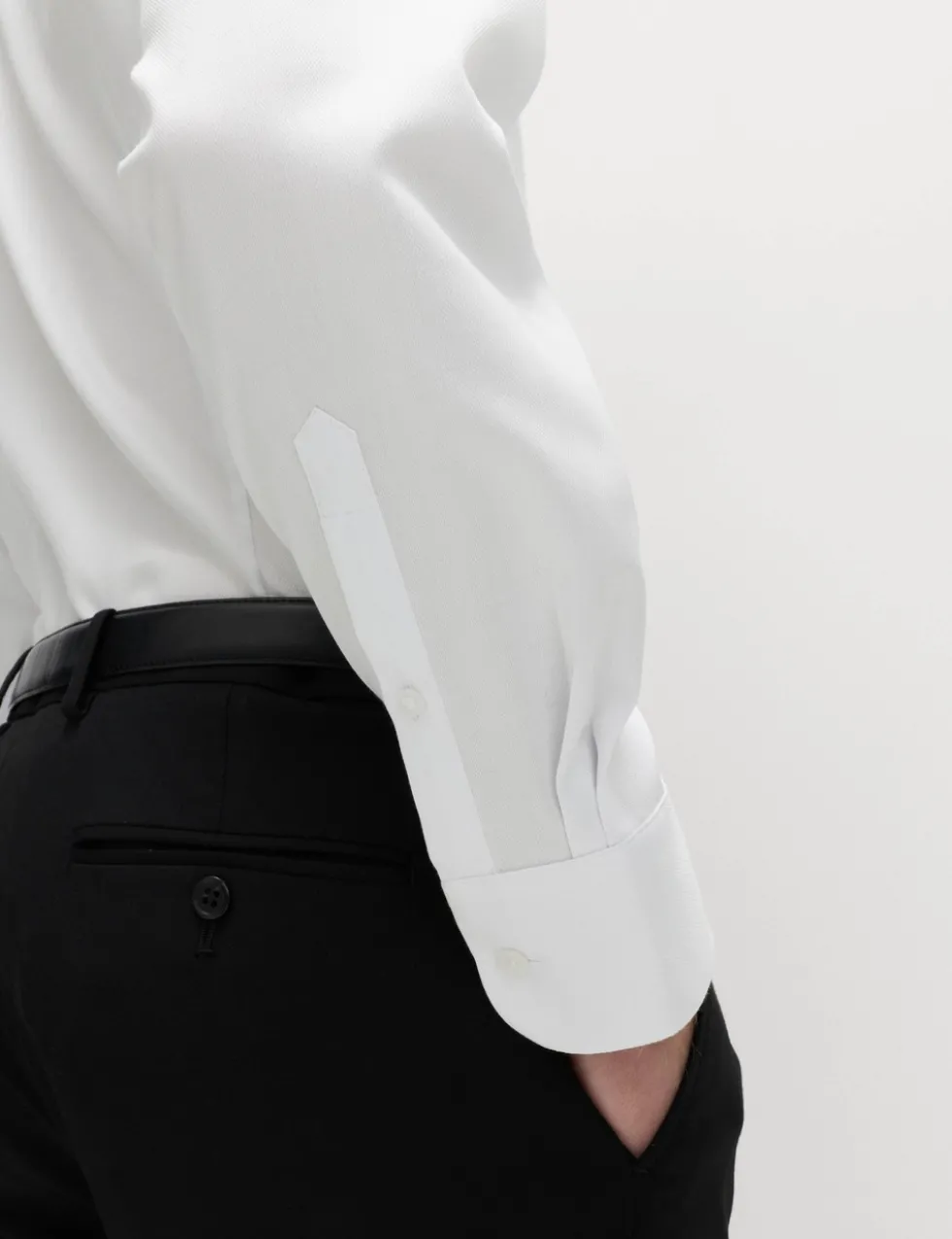 4 Piece Regular Fit Easy Iron Shirt & Tie Set