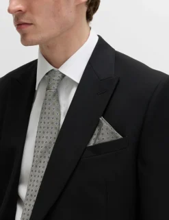 4 Piece Regular Fit Easy Iron Shirt & Tie Set