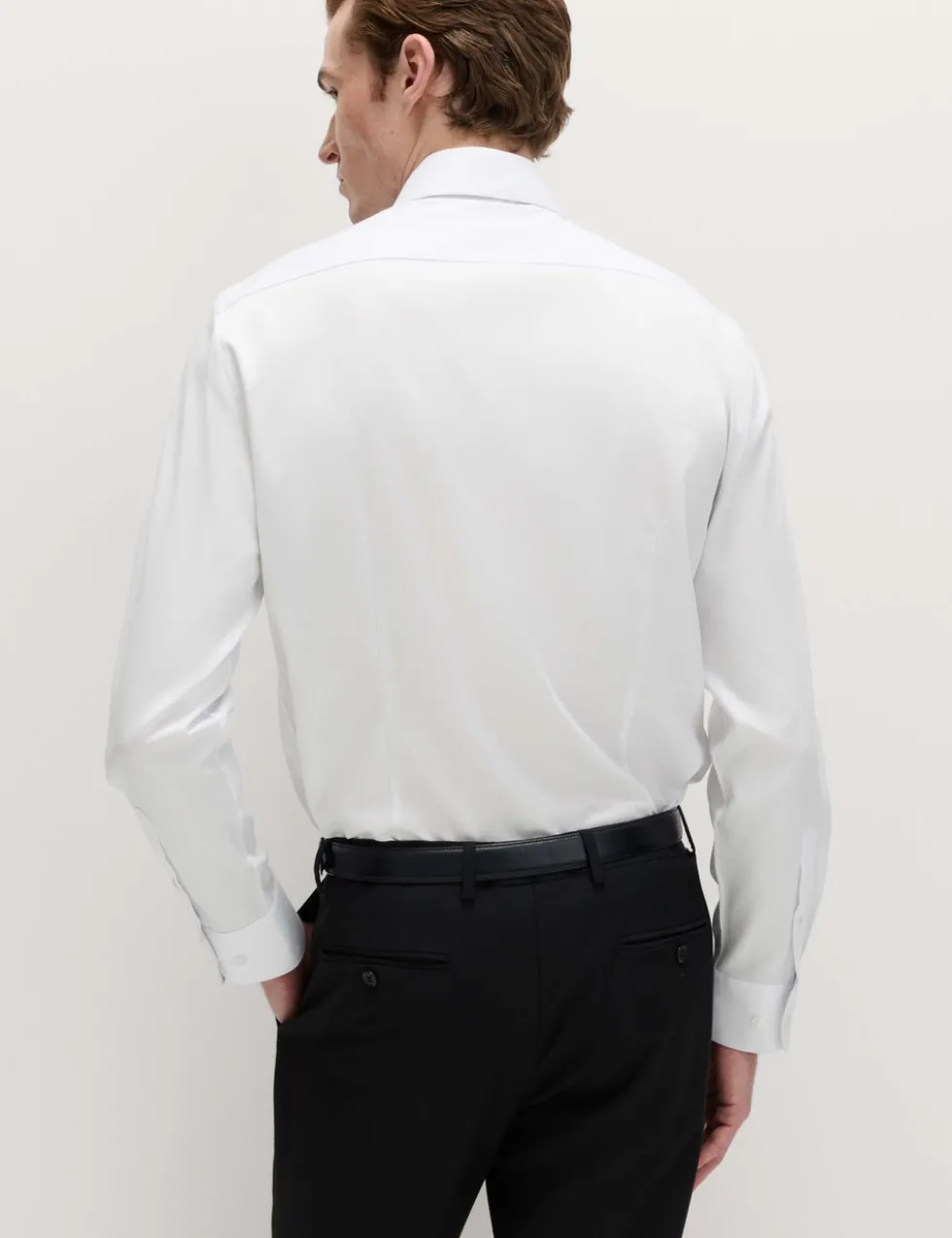4 Piece Regular Fit Easy Iron Shirt & Tie Set