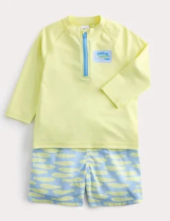 2 Piece Sardine Printed Swim Set (2-8 Yrs)
