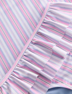 2 Piece Stripe Frill Swim Set (2-8 Yrs)
