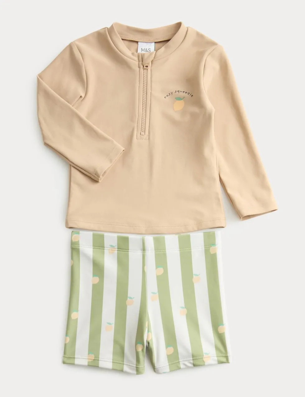 2 Piece Swim Shorts and Rash Vest (0-3 Yrs)