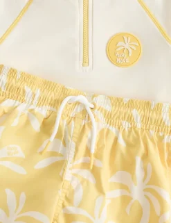 2 Piece Tropical Print Swim Set (2-8 Yrs)