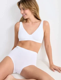 6 pk Cotton Rich High Waisted Full Briefs
