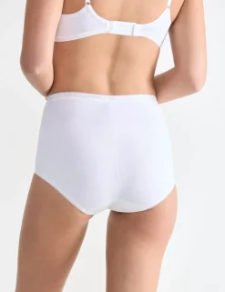 6 pk Cotton Rich High Waisted Full Briefs