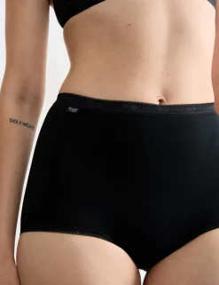 6 pk Cotton Rich High Waisted Full Briefs