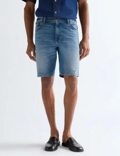 5 Pocket Stretch Denim Shorts
