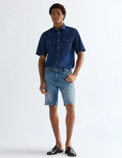 5 Pocket Stretch Denim Shorts