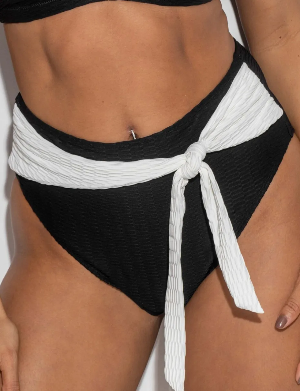 Acapulco High Waist Belted Bikini Bottoms