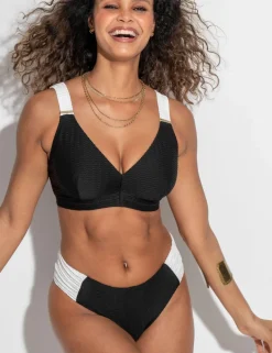 Acapulco Textured Wired V-Neck Bikini Top (C-G)