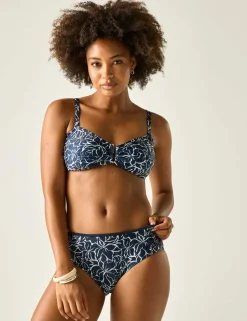 Aceana Floral High Waisted Bikini Bottoms