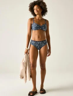 Aceana Floral High Waisted Bikini Bottoms