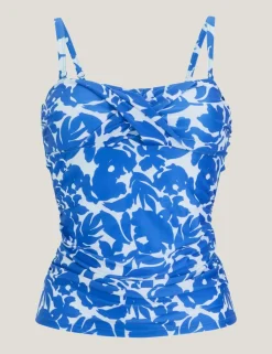 Aceana III Floral Bandeau Tankini Top