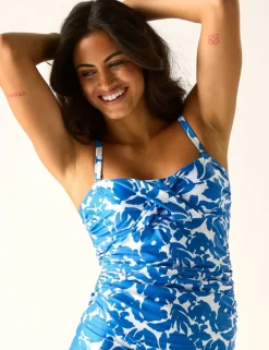 Aceana III Floral Bandeau Tankini Top