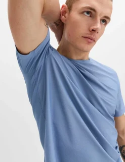 Activewear Jacquard Mesh Stripe T-Shirt