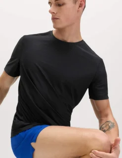 Activewear Jacquard Mesh Stripe T-Shirt