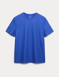 Activewear Jacquard Mesh Stripe T-Shirt
