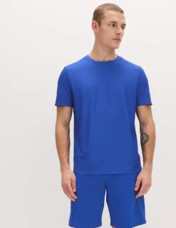 Activewear Jacquard Mesh Stripe T-Shirt