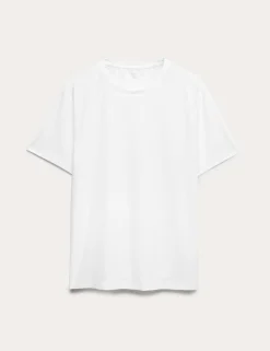 Activewear Jacquard Mesh Stripe T-Shirt