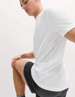 Activewear Jacquard Mesh Stripe T-Shirt