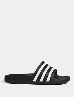 Adilette Aqua Striped Sliders