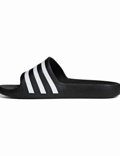 Adilette Aqua Striped Sliders